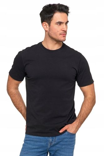 T-SHIRT MĘSKI KLASYCZNY Zestaw Gładka Koszulka Krótki Rękaw 3-PAK na Arena.pl