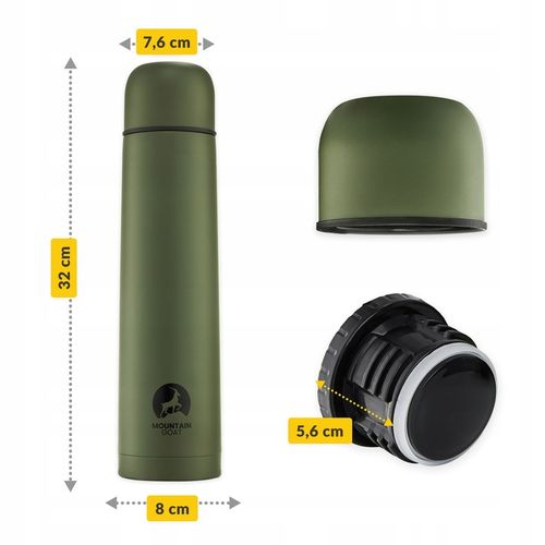 POJEMNY SZCZELNY TERMOS MOUNTAIN GOAT DUŻY 1L na Arena.pl