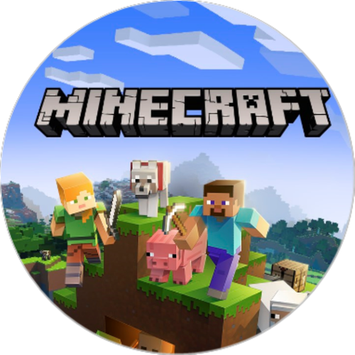 Opłatek na tort Urodziny Minecraft Klocki Gra Piksel na Arena.pl