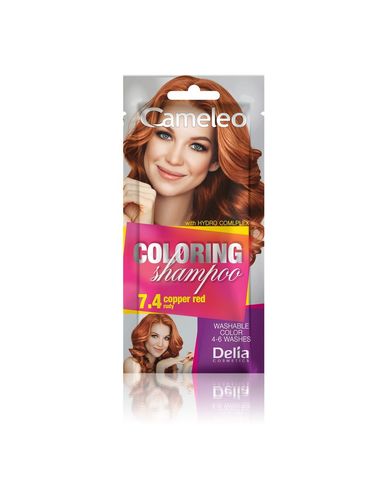 Delia Cosmetics Cameleo Szampon koloryzujący 7.4 Rudy  1szt na Arena.pl