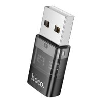 Adapter USB A do USB C Hoco UA36C transparentny czarny