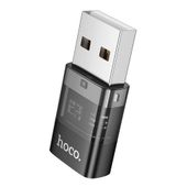 Adapter USB A do USB C Hoco UA36C transparentny czarny