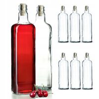 8x KADAX Butelka 700ml Na Wino Nalewki +Korek fi21