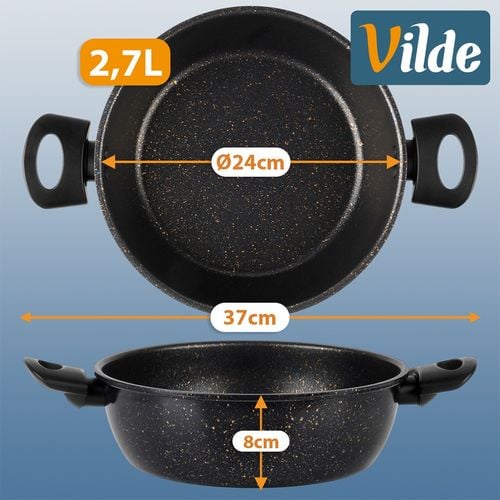 Garnek granitowy BASIC LINE 24 cm, 2,7 l na Arena.pl