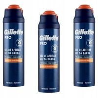 ZESTAW GILLETTE PRO SENSITIVE żel do golenia Zestaw 3 x 200 ml
