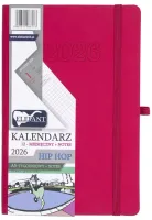 Kalendarz Książkowy 2026 A5 Tygodniowy Hip Hop, Różowy