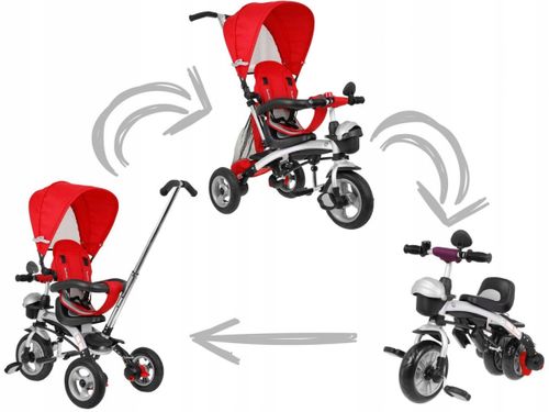 2w1 rowerek + rower biegowy pompowane koła na Arena.pl