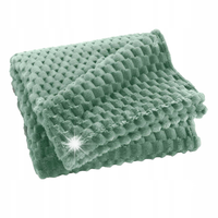 NARZUTA FLANELOWA 125 X 150 CM POLIESTER SELEDYNOWA ZIELONA OEKOTEX