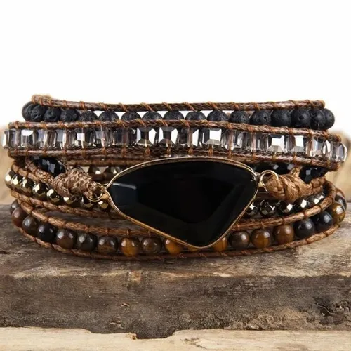 Bransoletka Kamień Onyks Tygrysie Oko na Arena.pl