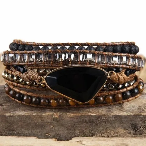 Bransoletka Kamień Onyks Tygrysie Oko zdjęcie 2