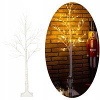 DRZEWKO BRZOZA DUŻA XXL LED ŚWIĄTECZNE LAMPKI ŚWIECĄCE 210cm CIEPŁE BIAŁE