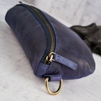 saszetka nerka skórzana na pas granatowa paolo peruzzi t-36-db