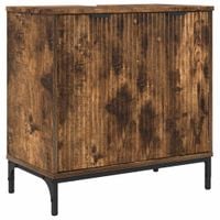 Szafka pod umywalkę z drzwiami Wędzony dąb 60.5 x 33.5 x 61 cm