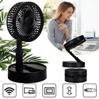 SKŁADANY WENTYLATOR CICHY WENTYLATOR STOJĄCY NA KEMPING DO BIURA 1200MAH