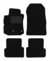 Dywaniki welurowe LUX Renault Modus 2004-2012 czarne z mocowaniami