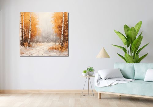 Obraz 100x90cm Jesienne Brzozy na Arena.pl