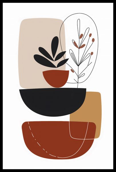 Plakat 40x60cm Botaniczna Abstrakcja zdjęcie 2