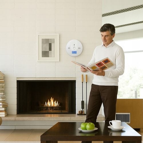 CZUJNIK CZADU GAZU CO LCD DETEKTOR TLENKU WĘGLA BEZPRZEWODOWY CERTYFIKOWANY na Arena.pl