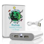 Power bank 8000mah własny nadruk PREZENT na URODZINY