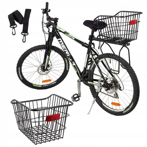 KOSZ NA ROWER METALOWY TYLNY KOSZYK ROWEROWY NA BAGAŻNIK na Arena.pl