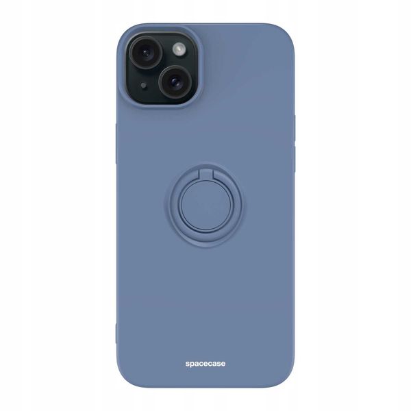 Spacecase Silicone Ring Iphone 15 Plus Blue zdjęcie 7