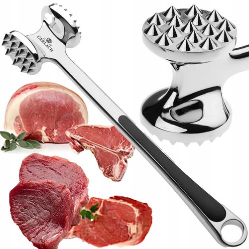 GERLACH TŁUCZEK DO MIĘSA DWUSTRONNY METALOWY MŁOTEK SOLIDNY na Arena.pl