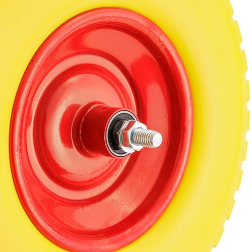 KÓŁKO DO TACZKI KOŁO DO WÓZKA PEŁNE PIANKOWE BEZDĘTKOWE 4.00-6 + OŚ na Arena.pl