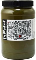 2 x FARBA AKRYLOWA oliwkowa zielona Renesans IPAINT 500ml 17 ZIELEŃ SOCZYST