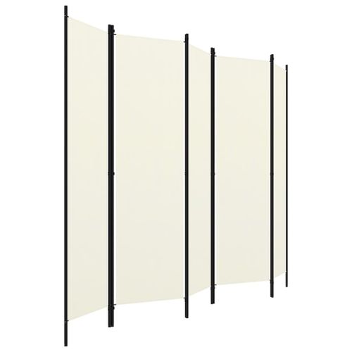 Parawan 5-Panelowy, Biały, 250 X 180 Cm na Arena.pl