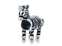 Rodowany srebrny charms do pandora zebra jednorożec unicorn srebro 925 NEW111