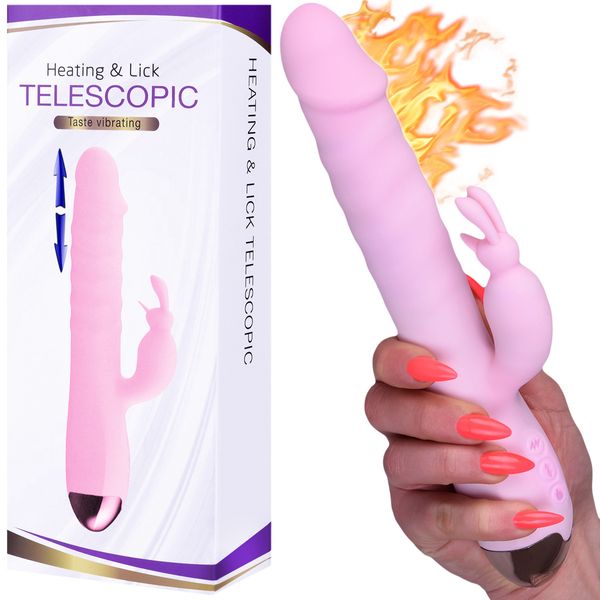 Wibrator Posuwisty Z Króliczkiem, Nagrzewa Się zdjęcie 1