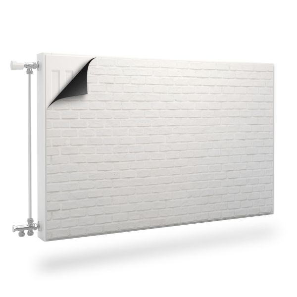Mata MAGNETYCZNA Kaloryfera Białe Cegiełki Mur 100cm x 60cm zdjęcie 1