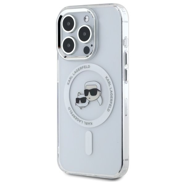 Etui Karl Lagerfeld do iPhone 15 Pro Max, Biały, MagSafe zdjęcie 2