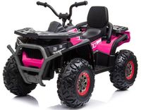 Quad Na Akumulator 4 Silniki 45W 12V10AH Ekoskóra Koła Eva Różowy
