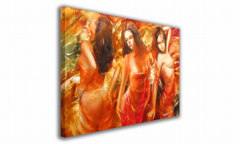 OBRAZ NA PŁÓTNIE 138 Trzy Gracje 90x60cm zdjęcie 1