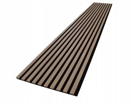 Lamele ścienne 275 x 45 cm - na czarnym filcu Dąb Santa, Champagne i inne na Arena.pl
