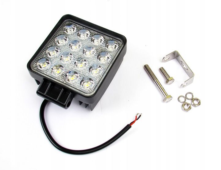 LAMPA ROBOCZA HALOGEN 16 LED 48W 12V/24V SZPERACZ zdjęcie 2