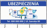 BANER REKLAMOWY 300x150cm projekt w cenie DUŻO WZORÓW UBEZPIECZENIA