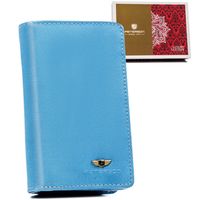 duży, skórzany portfel damski z systemem rfid - peterson