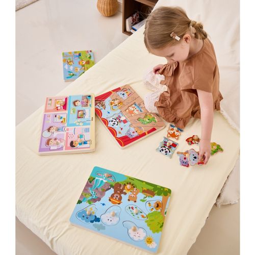 VIGA Puzzle Dźwiękowe Dopasuj Muzykujące Zwierzęta na Arena.pl