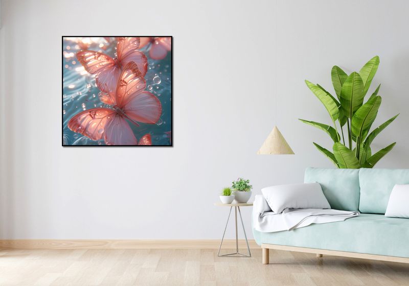 Plakat 90x90cm Świetliste Motyle zdjęcie 4