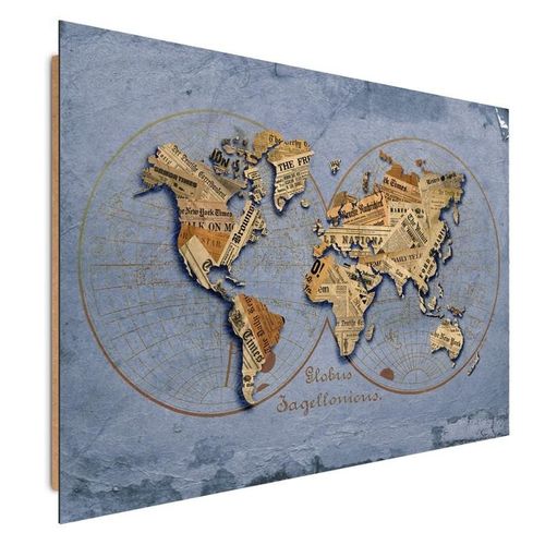Deco Panel, Gazetowa mapa świata 50x40 na Arena.pl