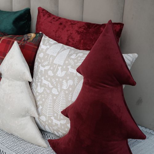 Poduszka Choinka Czerwona Prezent dla dziecka Boże Narodzenie Dekoracja na Arena.pl