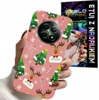 ETUI CASE DO REALME 12 5G - ŚWIĄTECZNE WZORY NA ŚWIĘTA RENIFER CHOINKA