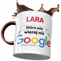 Kubek Bordowy Dla Lary Żony Koleżanki Na Prezent Z Nadrukiem Ze Zdjęciem
