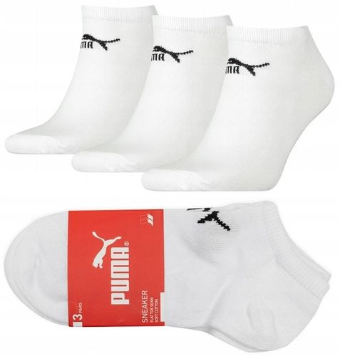 PUMA SKARPETY STOPKI 3 PARY BIAŁE 35-38 na Arena.pl