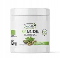 Matcha BIO Herbata Zielona Proszek Antyoksydant Ceremonia 120g NatVita