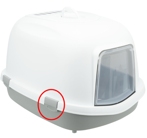 TRIXIE Klips zaczep zatrzask do szarej kuwety dla kota Primo XXL szary na Arena.pl