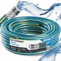 WĄŻ OGRODOWY GUMOWY 3/4" 50m 4 WARSTWOWY ZBROJONY POLSKA PRODUKCJA