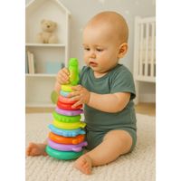 PIRAMIDA EDUKACYJNA DINOZAURÓW UKŁADANKA